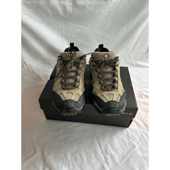 Men's Merrell Hiking Sneaker/Boot, Gray/Black Size 9 Moab Line - Picture 1 of 8